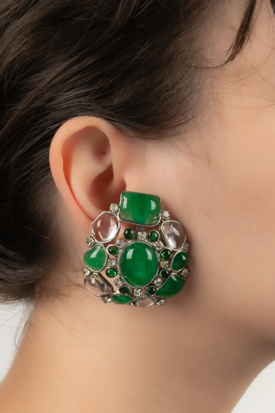 Boucles d'oreilles Gripoix pour Chanel