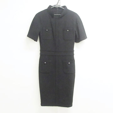 Chanel Black Tweed Dress 36