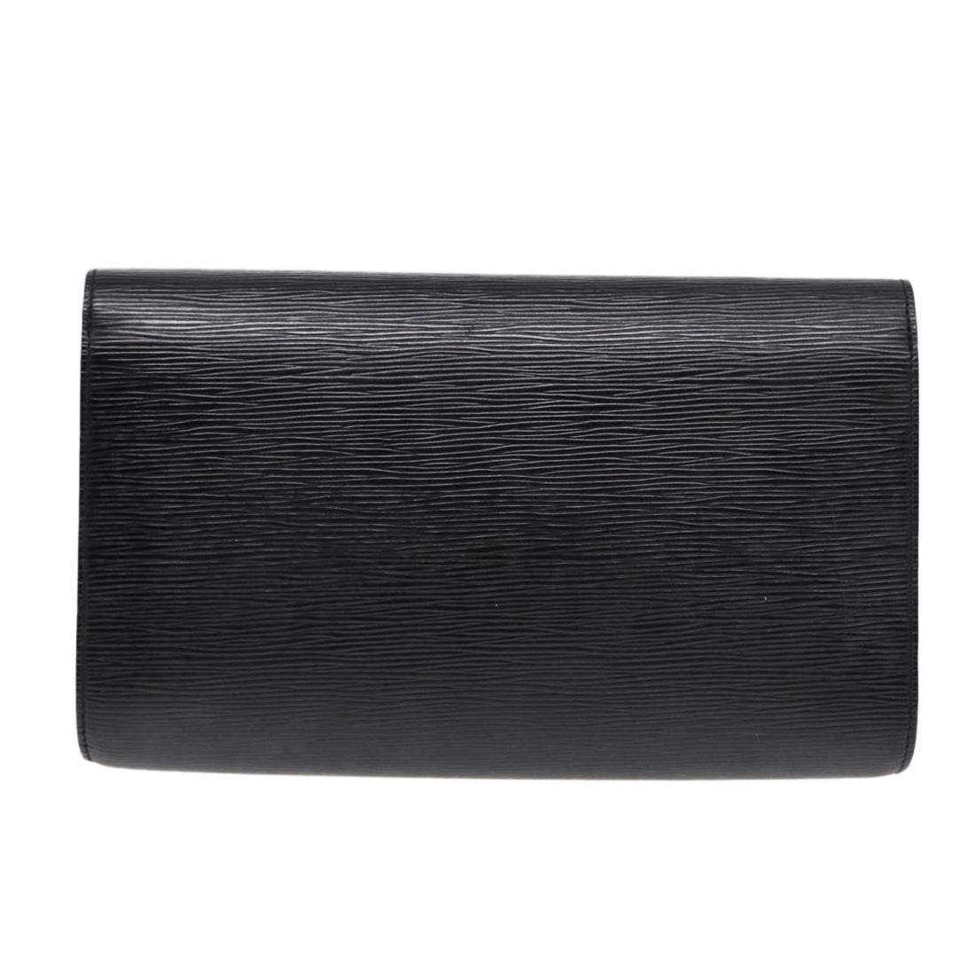LOUIS VUITTON Epi Chaillot Clutch Bag Black M52542 LV Auth 88321