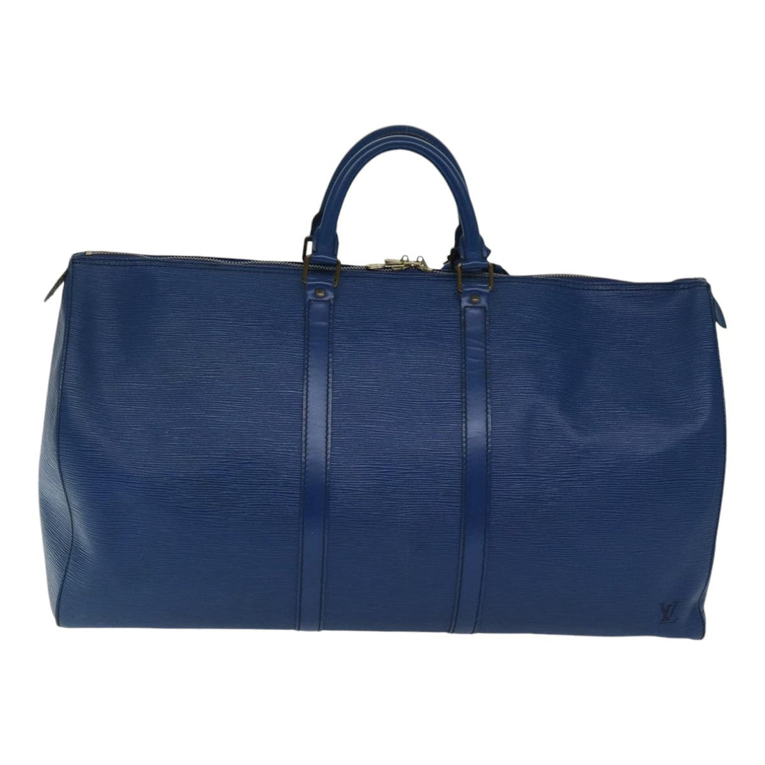 LOUIS VUITTON Epi Keepall 55 Boston Bag Toledo Blue M42955 LV Auth 88750