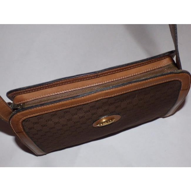 Gucci Supreme Shoulder Micro Guccissima Print Canvas Leather Bag