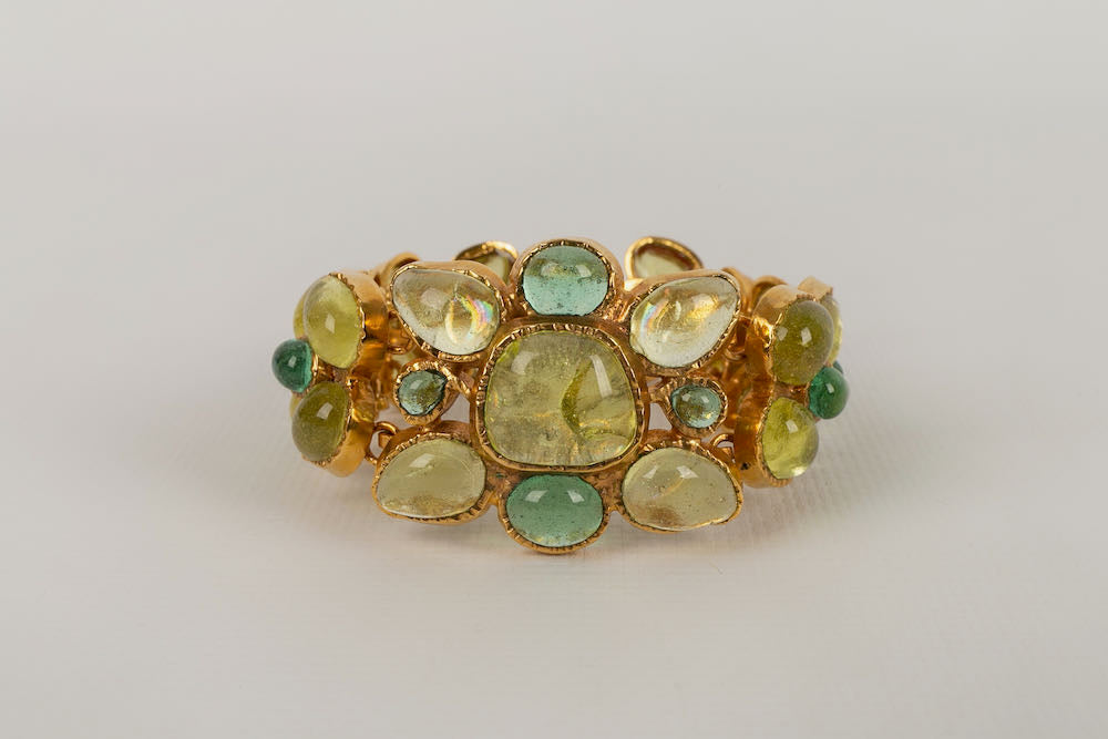 Bracelet en p�te de verre Chanel