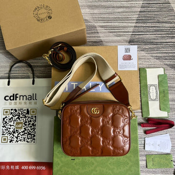 gg Matelasse Shoulder Bag Red For Womtlm, Womtlm&#8217;s Bags 8.5in/22cm gg 702234 UM8HG 2595