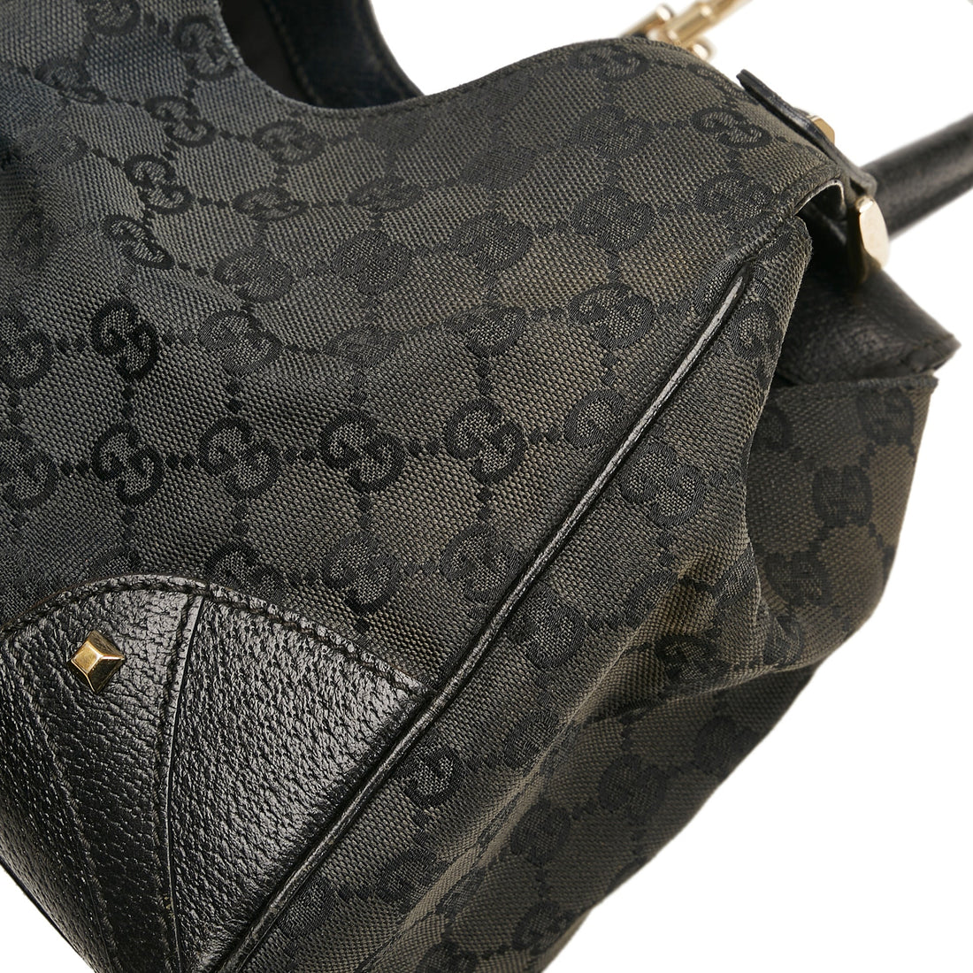 Gucci GG Canvas Nailhead Jackie O Handbag