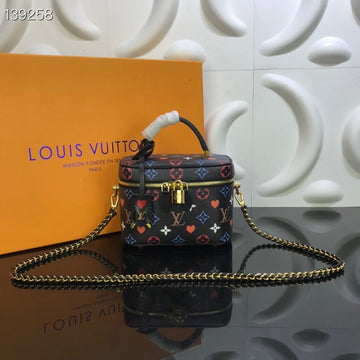 LV Vanity PM Game On Monogram Canvas By Nicolas Ghesquiere Black For Womtlm,  Shoulder And Crossbody Bags 7.5in/19cm LV M57482