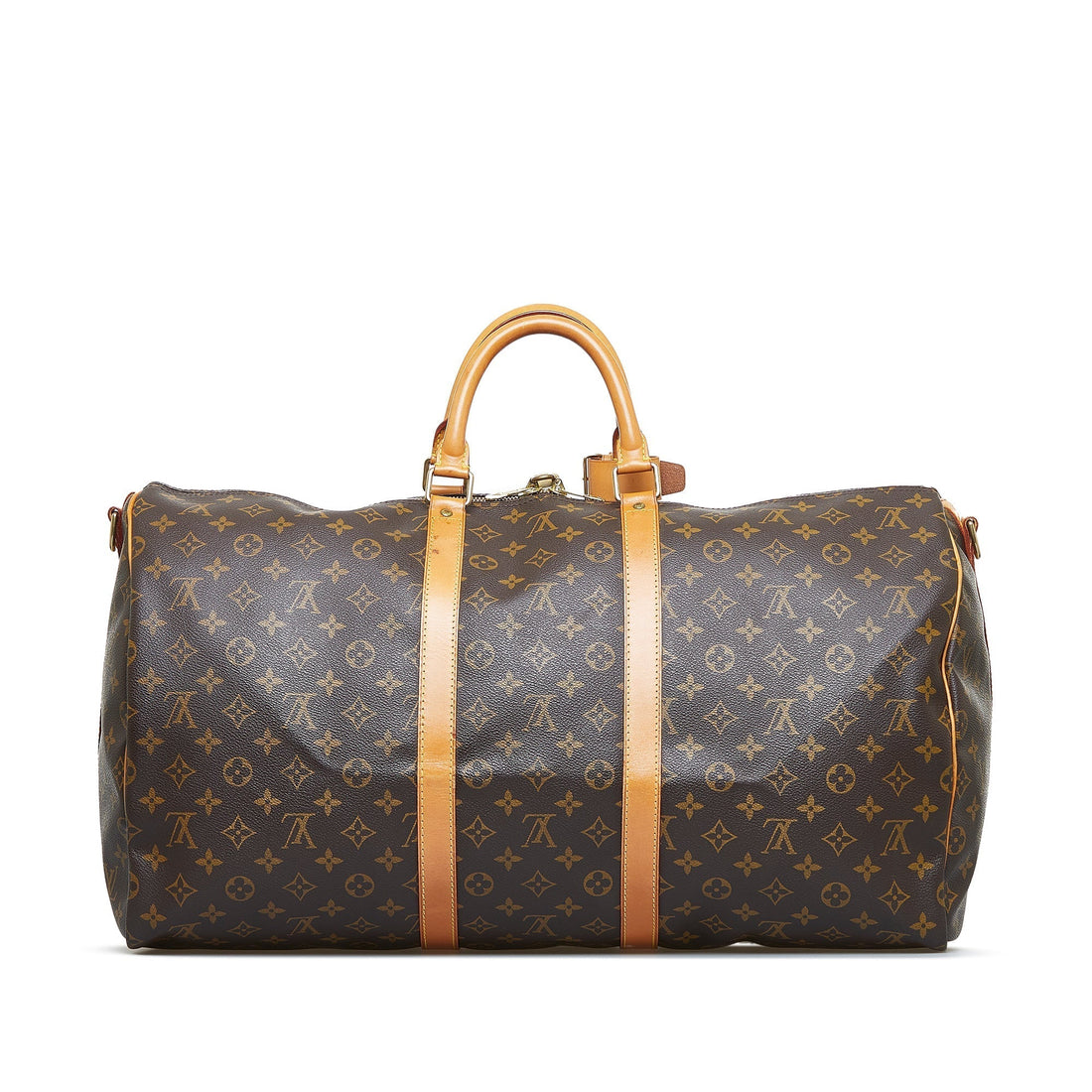 LOUIS VUITTON Monogram Keepall Bandouliere 55 Travel Bag