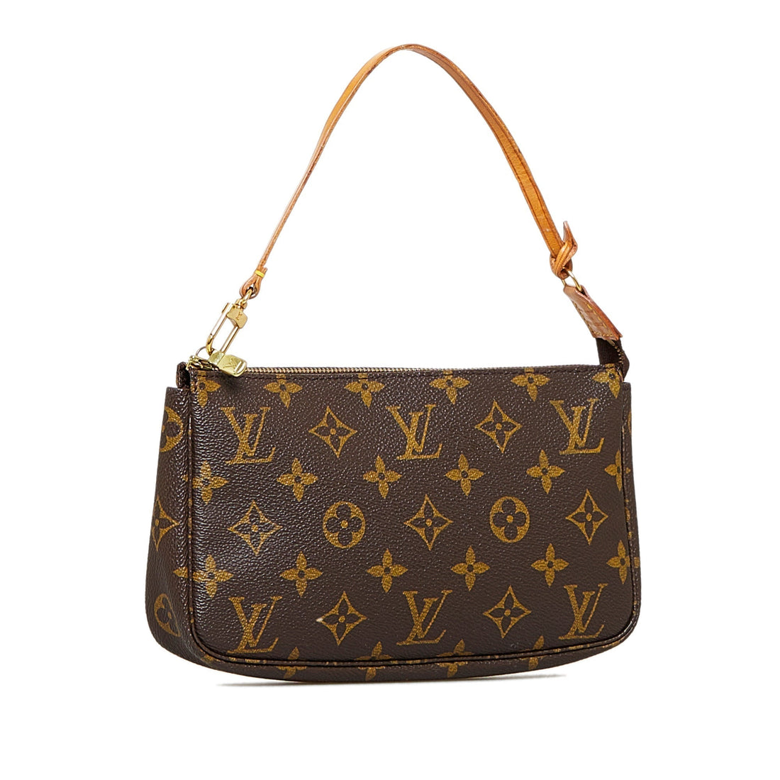 LOUIS VUITTON Monogram Pochette Accessoires Brown