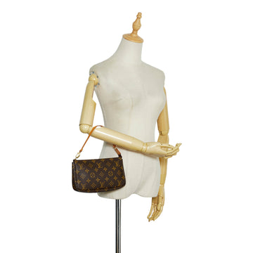 LOUIS VUITTON Monogram Pochette Accessoires Brown