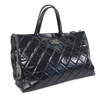 Chanel CC Quilted Calfskin Satchel