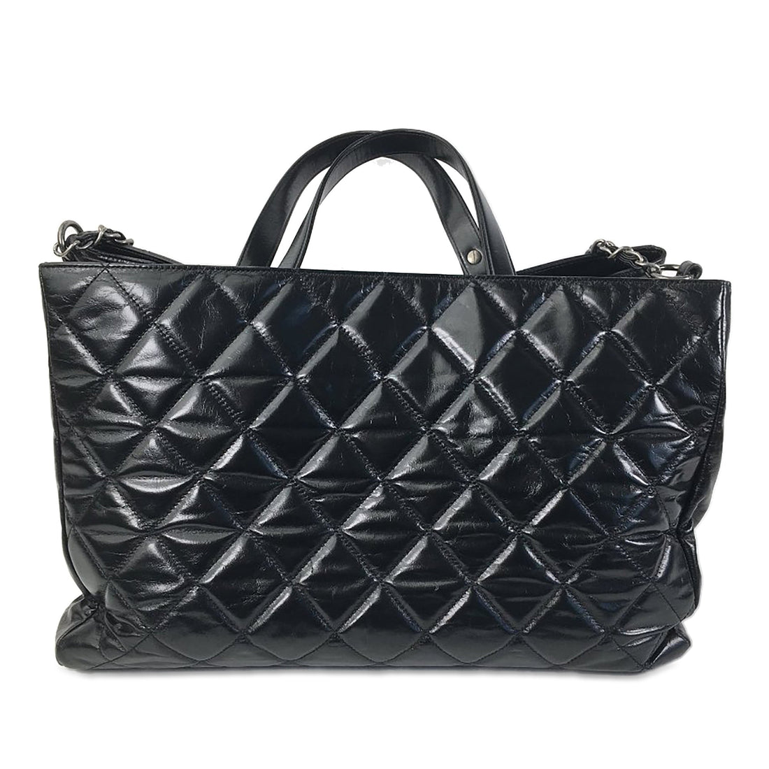 Chanel CC Quilted Calfskin Satchel