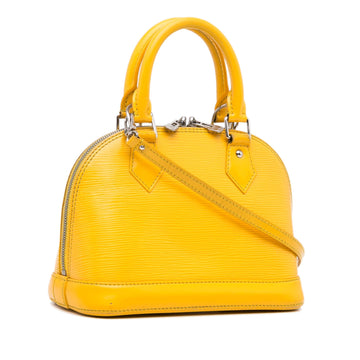 Yellow Louis Vuitton Epi Alma BB Satchel