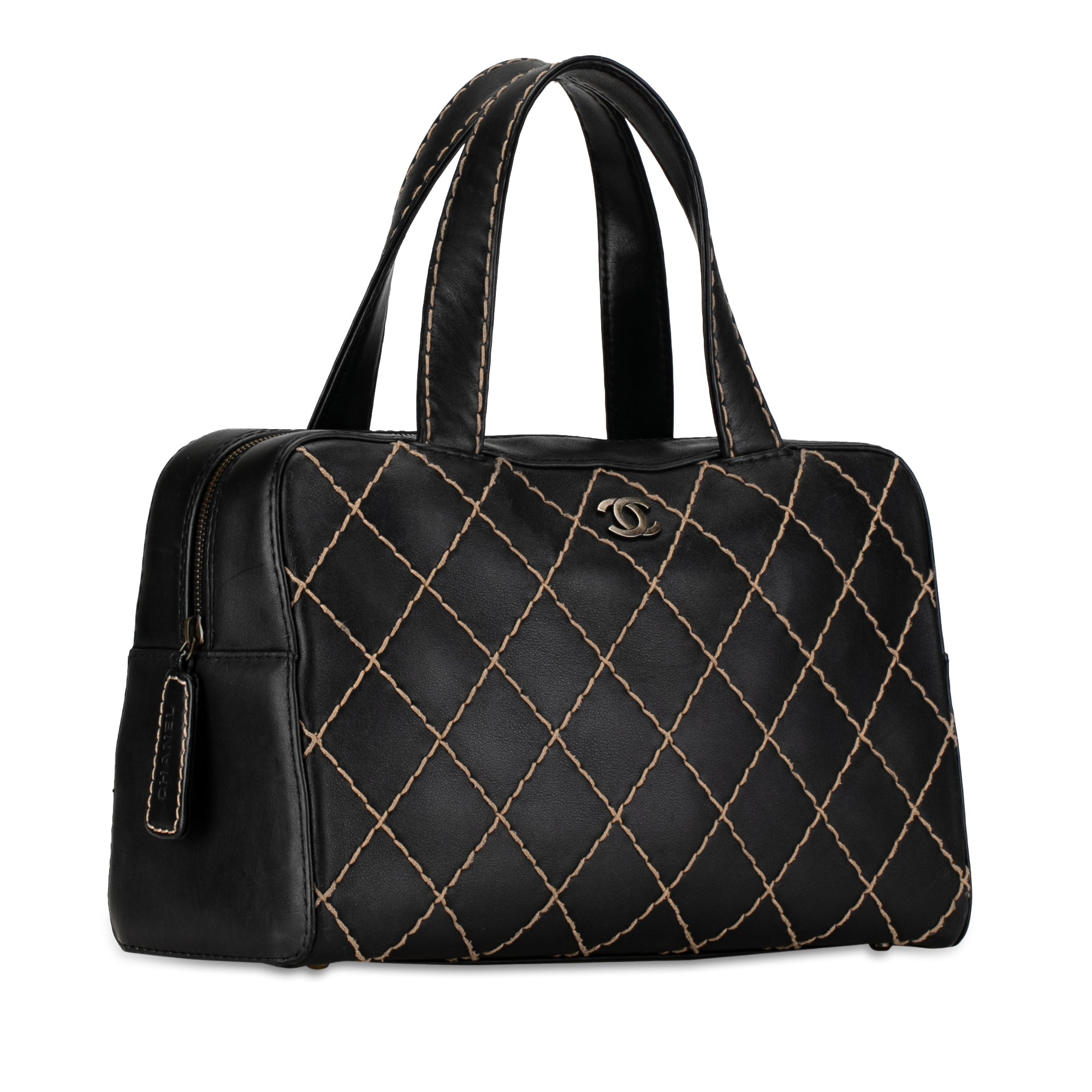 Chanel CC Wild Stitch Lambskin HandBag