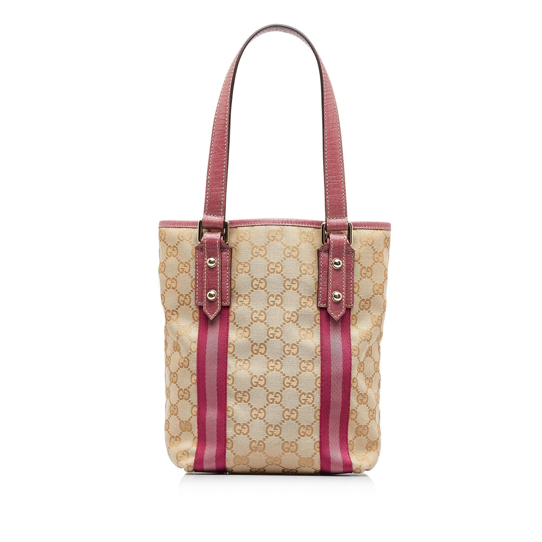 Brown Gucci GG Canvas Jolicoeur Tote Bag