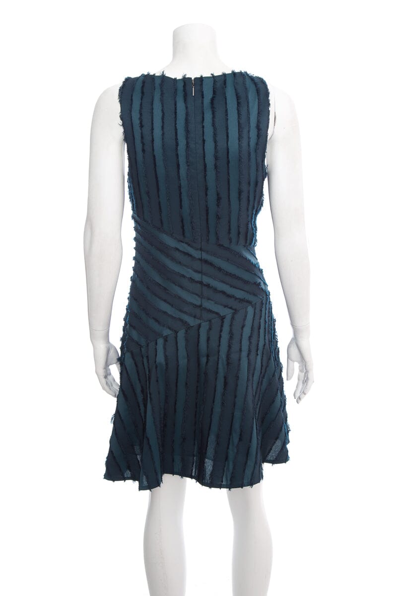 Rebecca Taylor Green Sleeveless Fringe Dress SZ 0 NWT