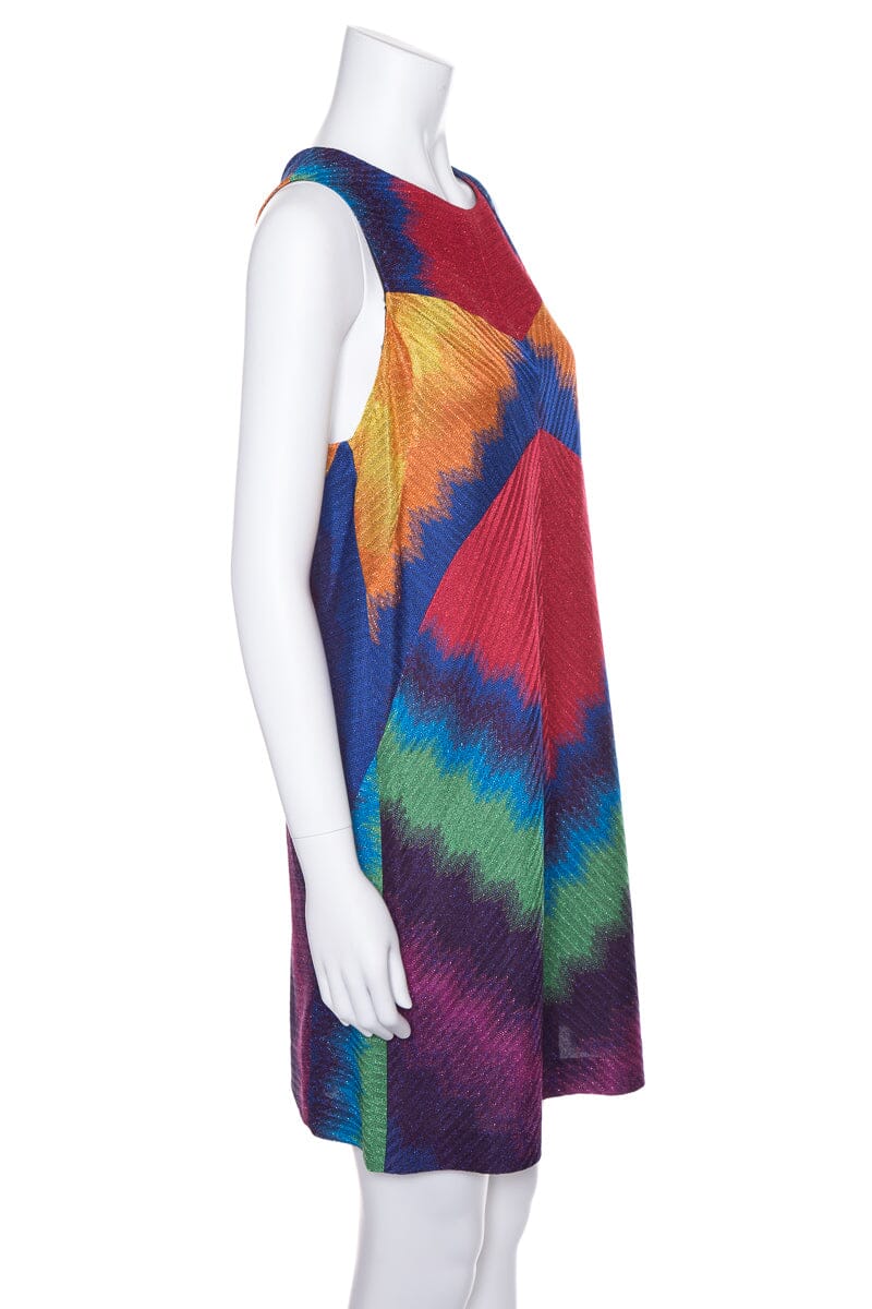Missoni Multicolor Shimmer Shift Sleeveless Dress SZ 42