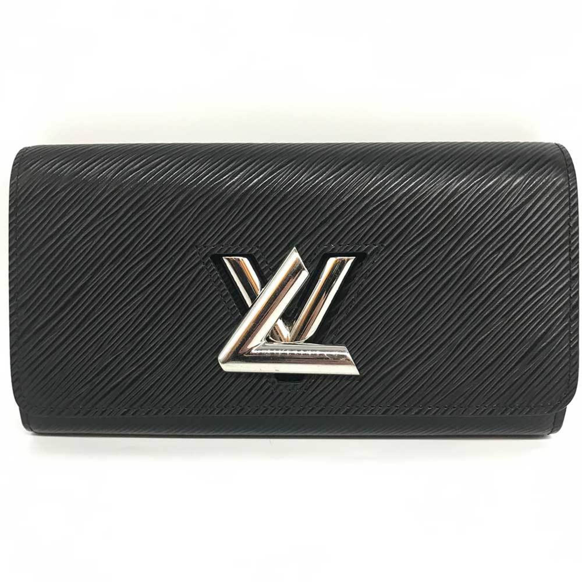 Louis Vuitton  Noir Epi Leather Long Wallet (Bi-Fold)