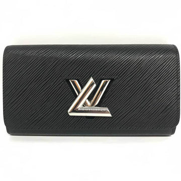 Louis Vuitton  Noir Epi Leather Long Wallet (Bi-Fold)