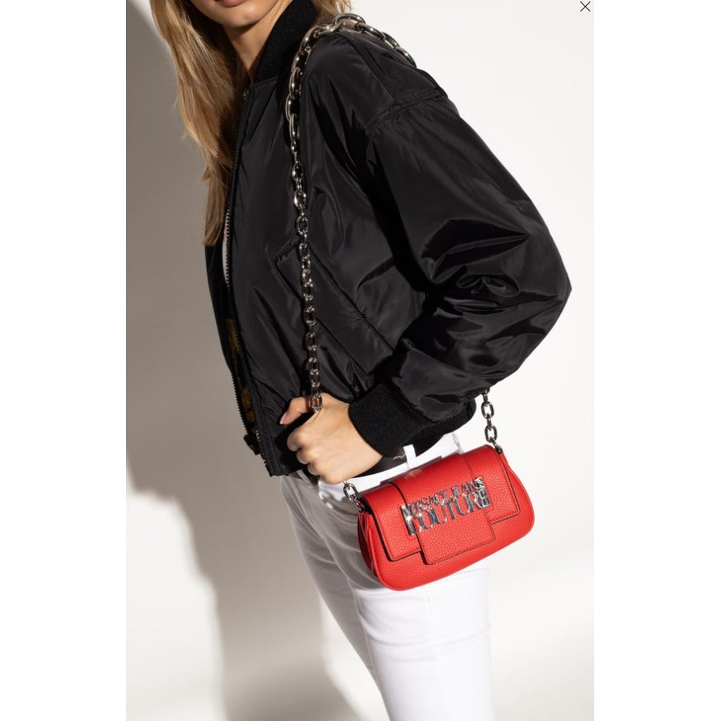 Luxury Synthetic Crossbody Bag with Logo Detail