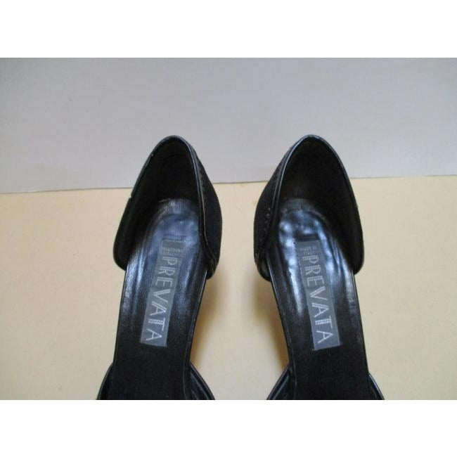 Prevata Brown Vintage Black Suede Pointed Toe D Orsay Pumps Size Us