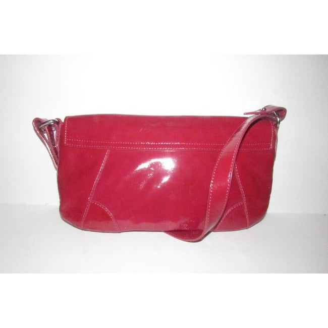 Dolce And Gabbana Clutch Envelope Top Two Way Style Purseclutch Burgundy Patent Leather Shoulder Bag