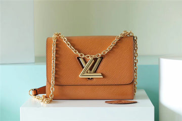 LV Twist MM Epi Gold Miel Brown For Womtlm, Womtlm’s Bags, Shoulder And Crossbody Bags 9.1in/23cm LV M59686