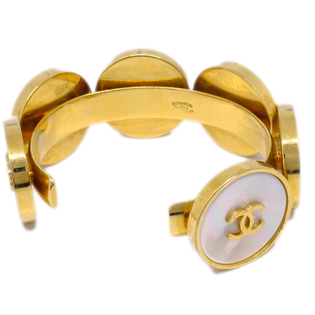 Chanel Shell Bangle Gold 96A