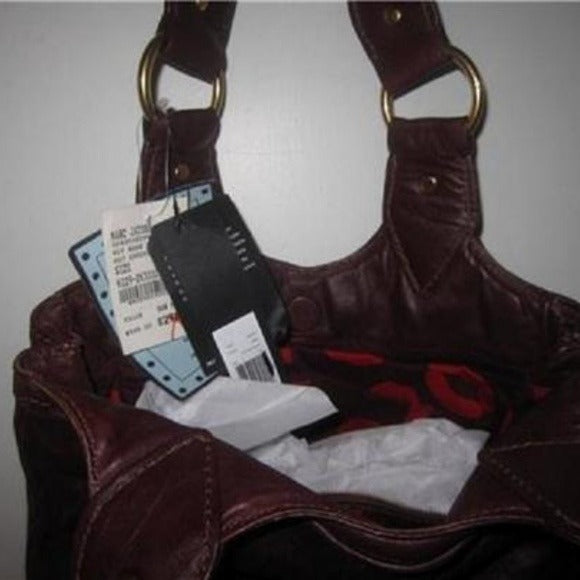 NWT, Marc Jacobs, Chocolate Brown Leather, XL Satchel