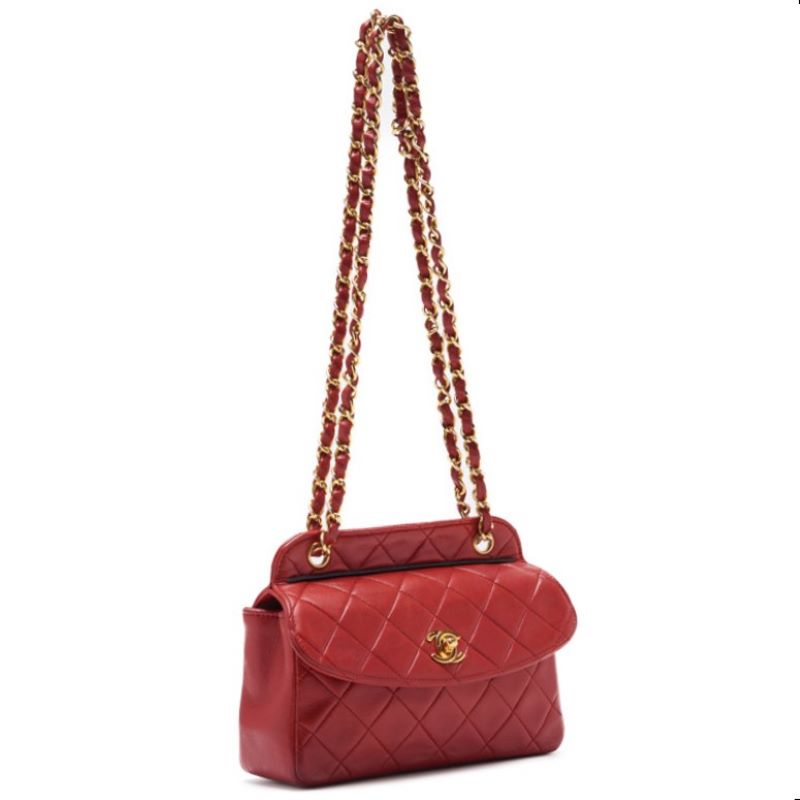 CHANEL ?CHANEL? Mini Traverse Roundflip Chain Shoulder  Red  Shoulder Bag Miniature Shoulder Bag  Bag Hybrid ? Delivery?  Yabok Online