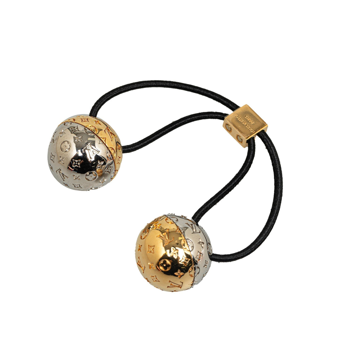 Gold Louis Vuitton Planete Nanogram Chouchou Hair Tie