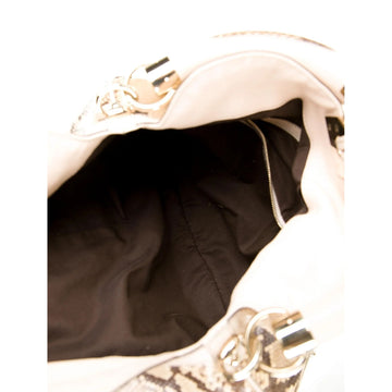 Gucci Indy style python leather two-way w bamboo