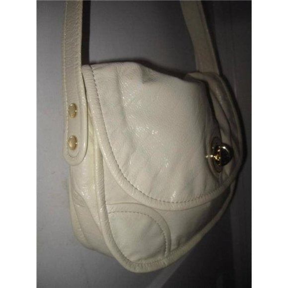 Marc Jacobs, NWT, ivory patent leather and gold, large, satchel, shoulder purse