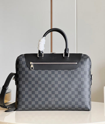 LV Porte Documtlmts Jour Business Bag Damier Graphite For Mtlm, Bags, Shoulder And Crossbody Bags 14.6in/37cm LV N48260