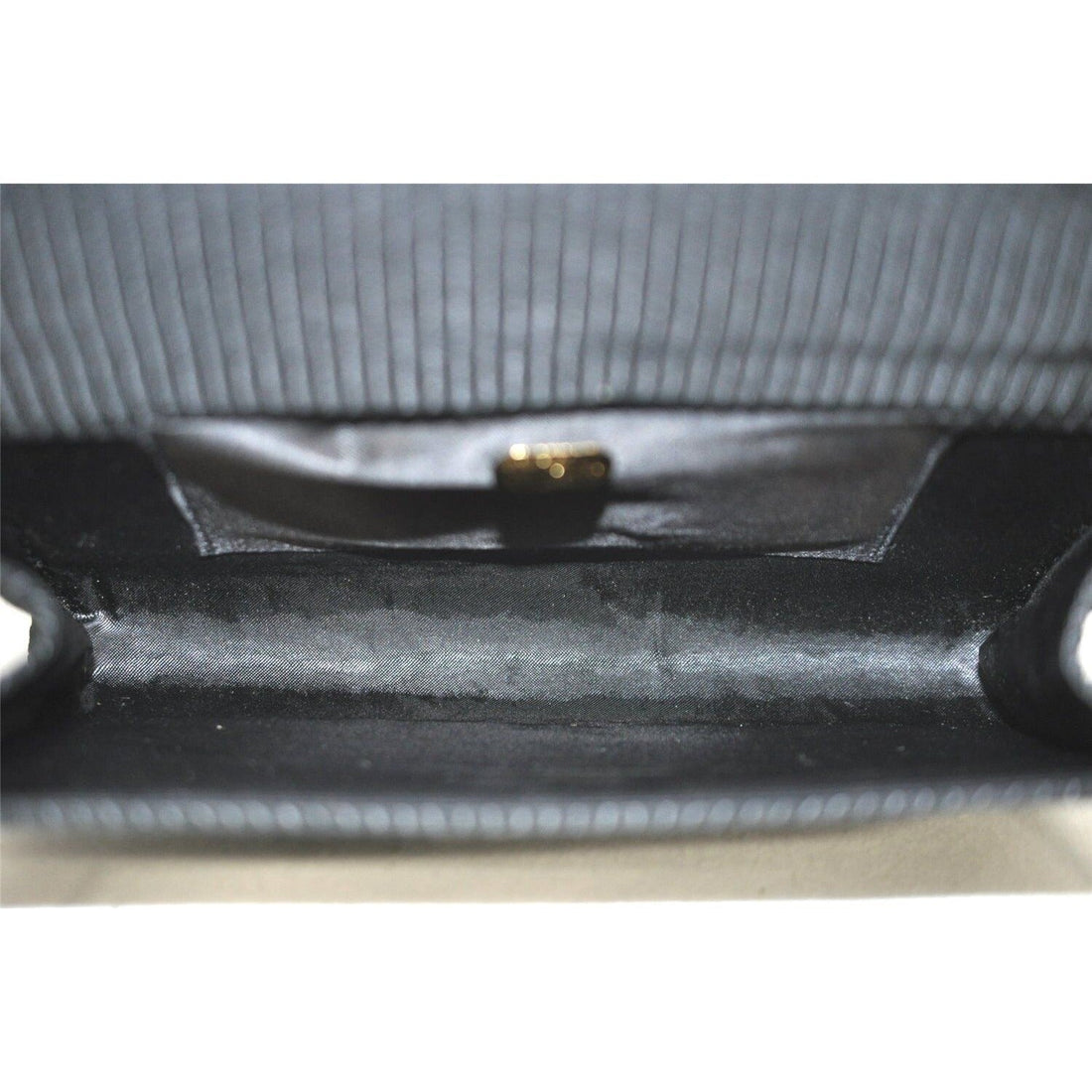 Vintage, one of a kind, Gucci, black silk & velvet over leather, two-way style- clutch or cross body bag with an Art Deco style & velvet bow