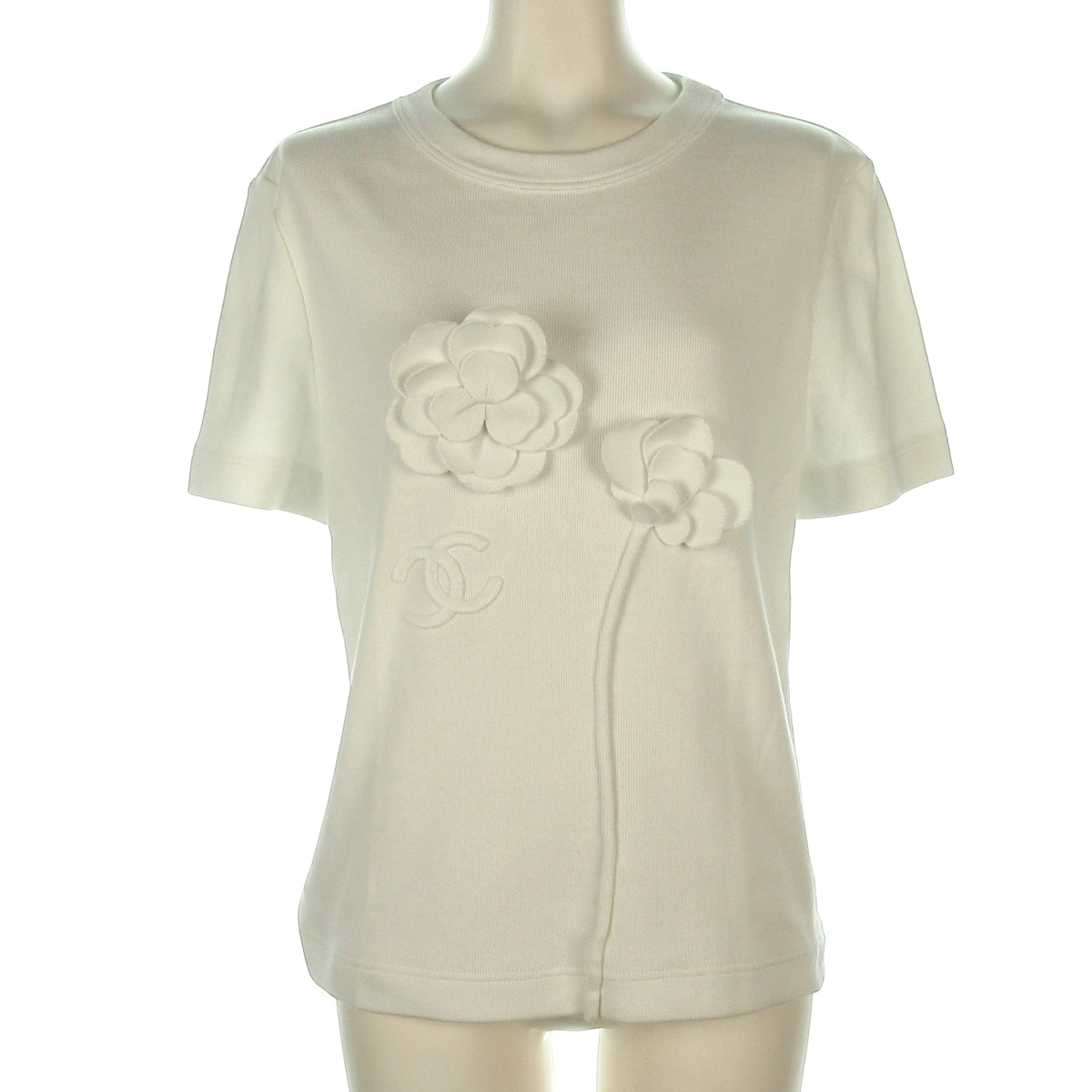 Chanel Camelia White T-Shirt, 36