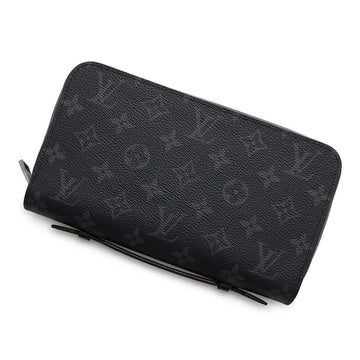 Louis Vuitton Monogram Eclipse  Monogram Eclipse Noir Monogram Eclipse Long Wallet (Bi-Fold)
