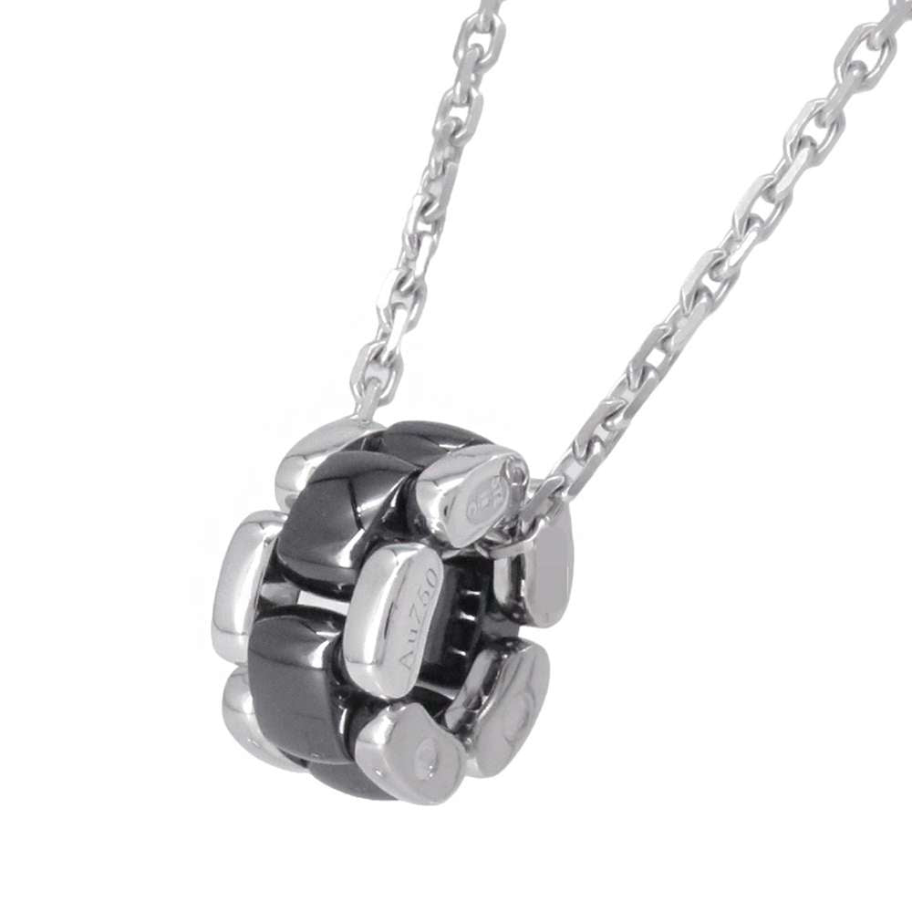 CHANEL Ultra Necklace Black J3171 K18WG Ceramic