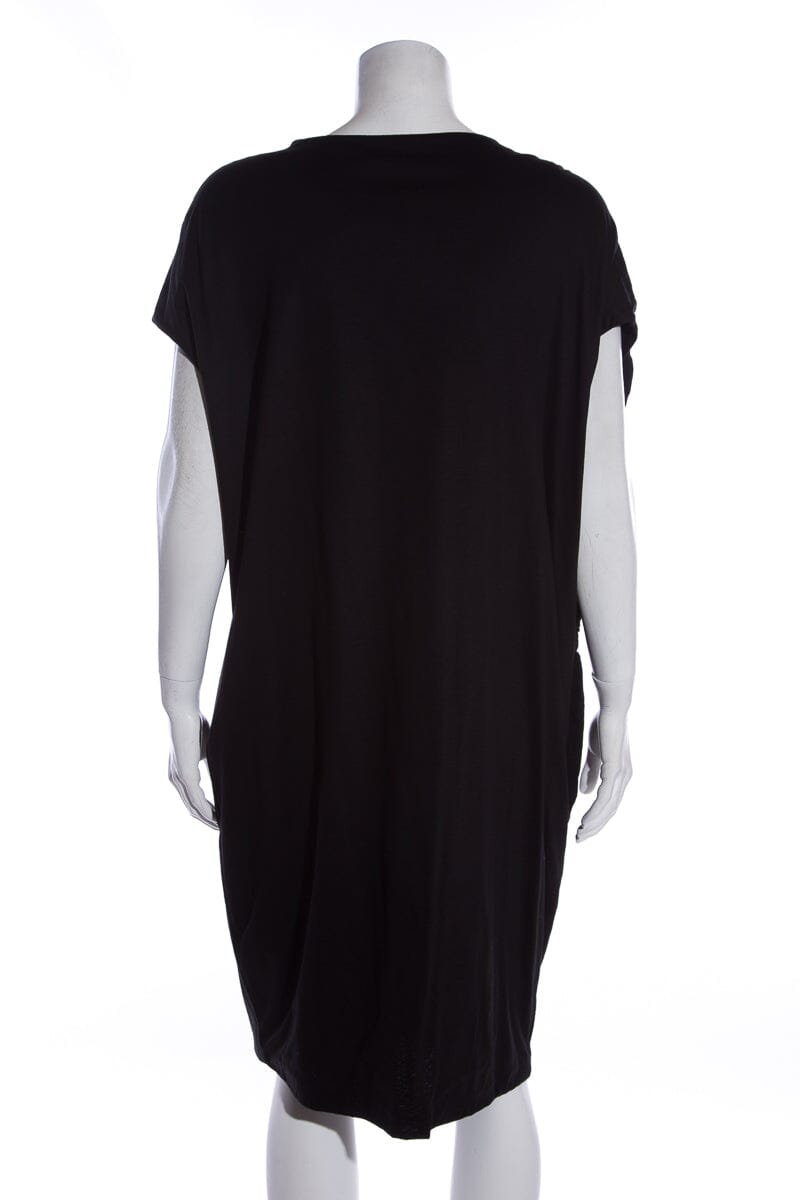 Jil Sander Black Ruffle Dress SZ 36