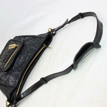 Chloé 'Eclipse' black leather two way-cross body/clutch