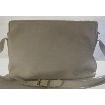 Rare Fendi Shoulder Bag With Multi Color Rainbow Stitches on White Leather