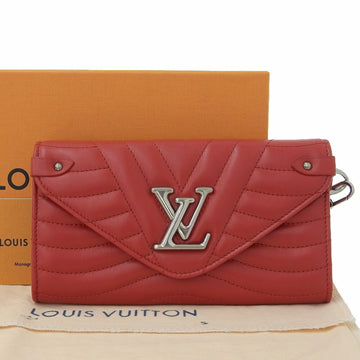 Louis Vuitton  Leather Long Wallet (Bi-Fold)