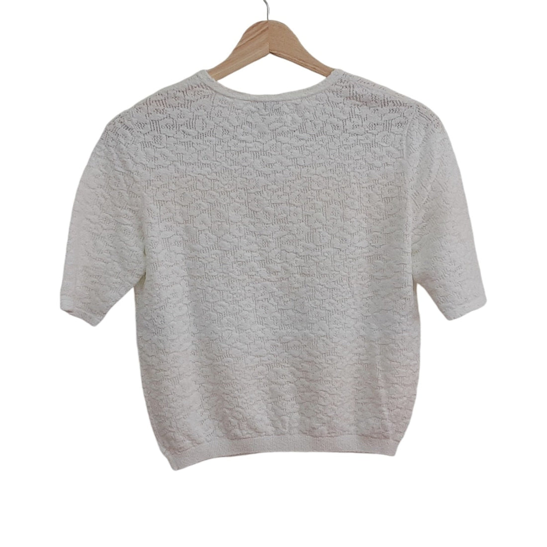 Chanel White CC Top, 38