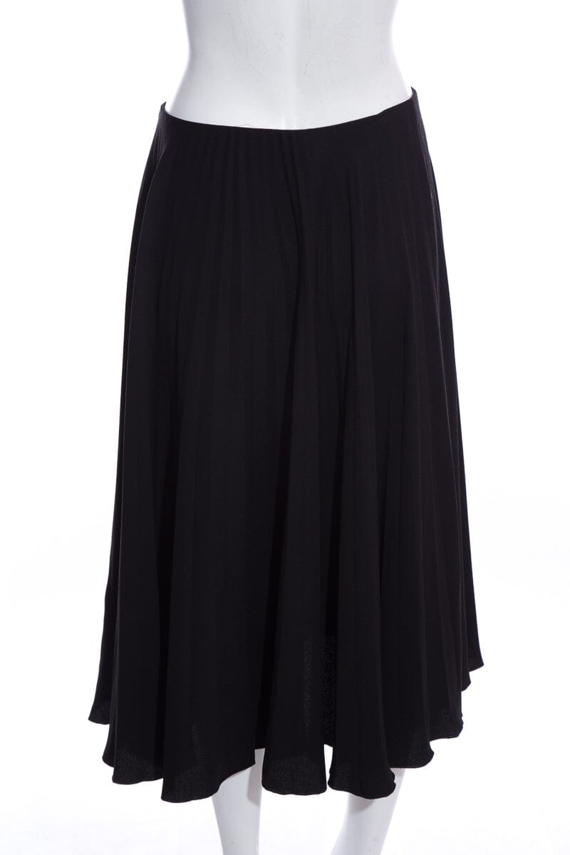 Valentino Black Pleated Skirt SZ 42
