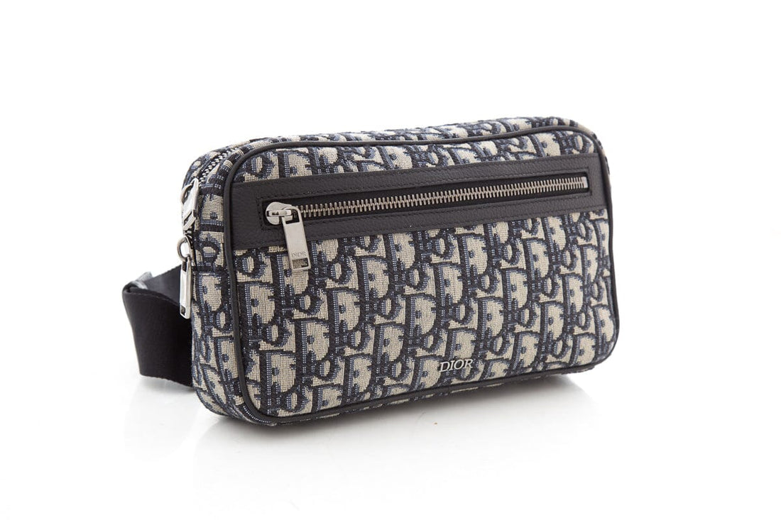 Dior Blue Oblique Jacquard Waist Bag