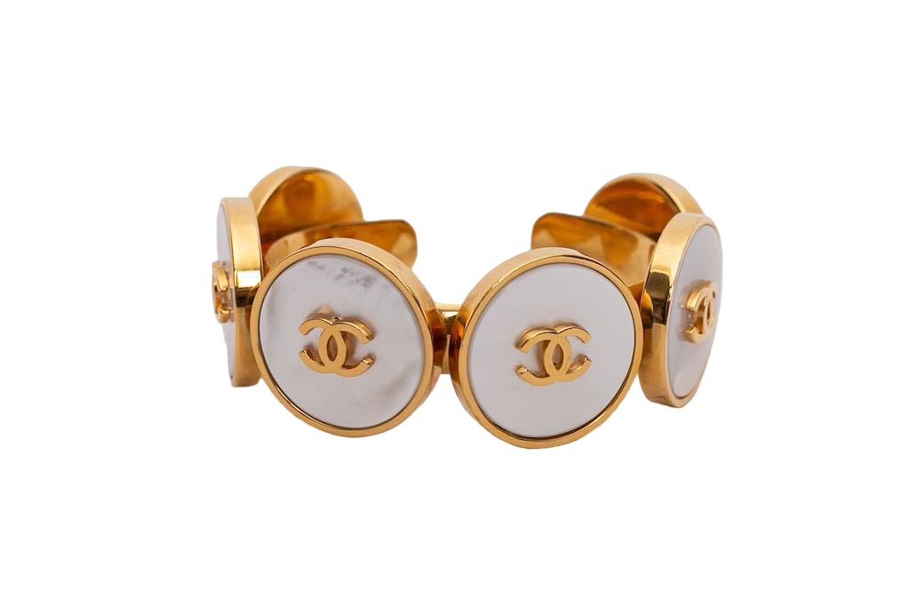 Bracelet nacr� Chanel 1990s