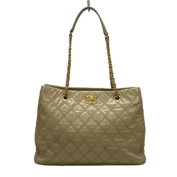 Chanel Beige Shopping Tote