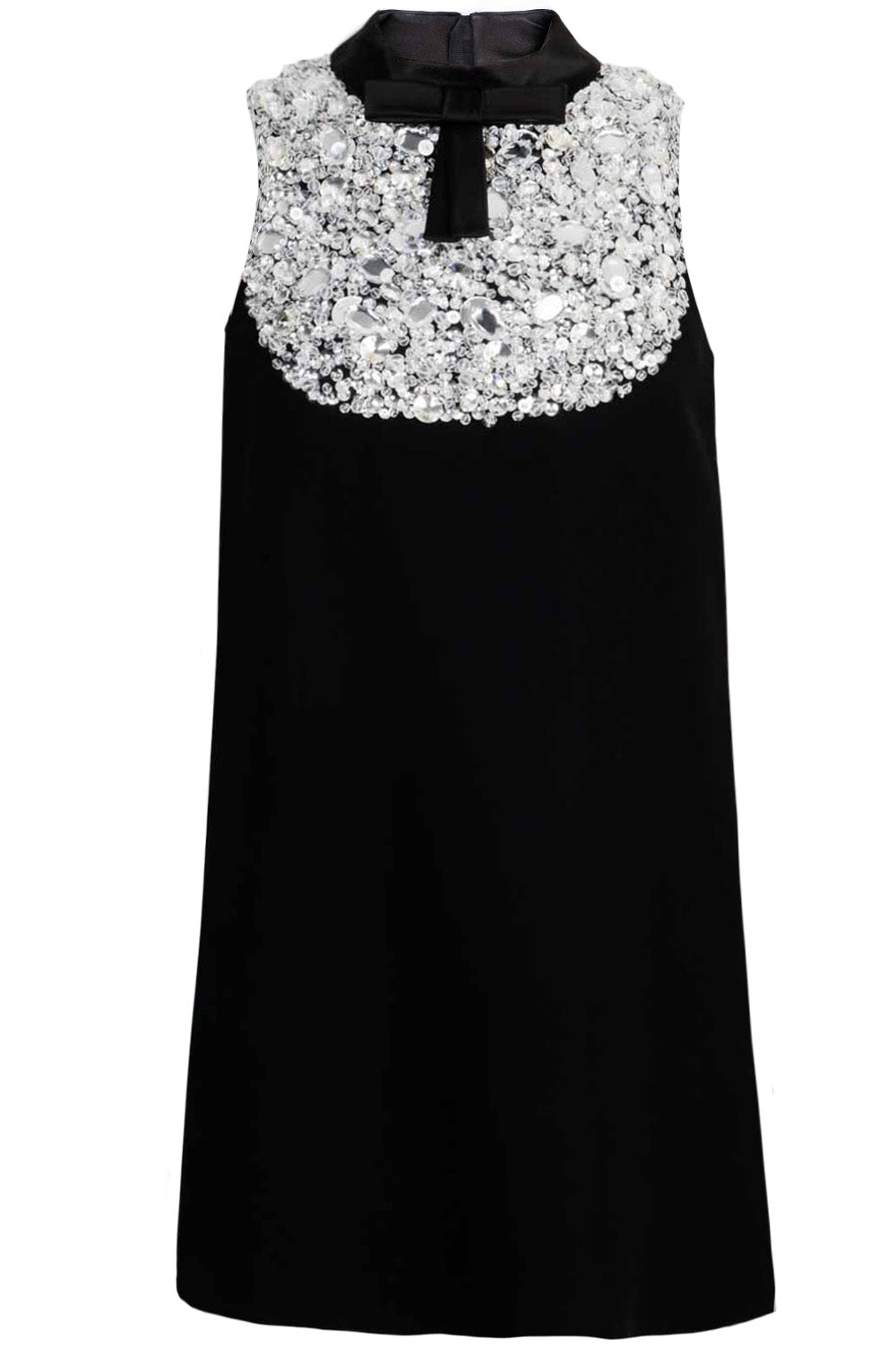 PRADA Crystal Embellished Dress Black