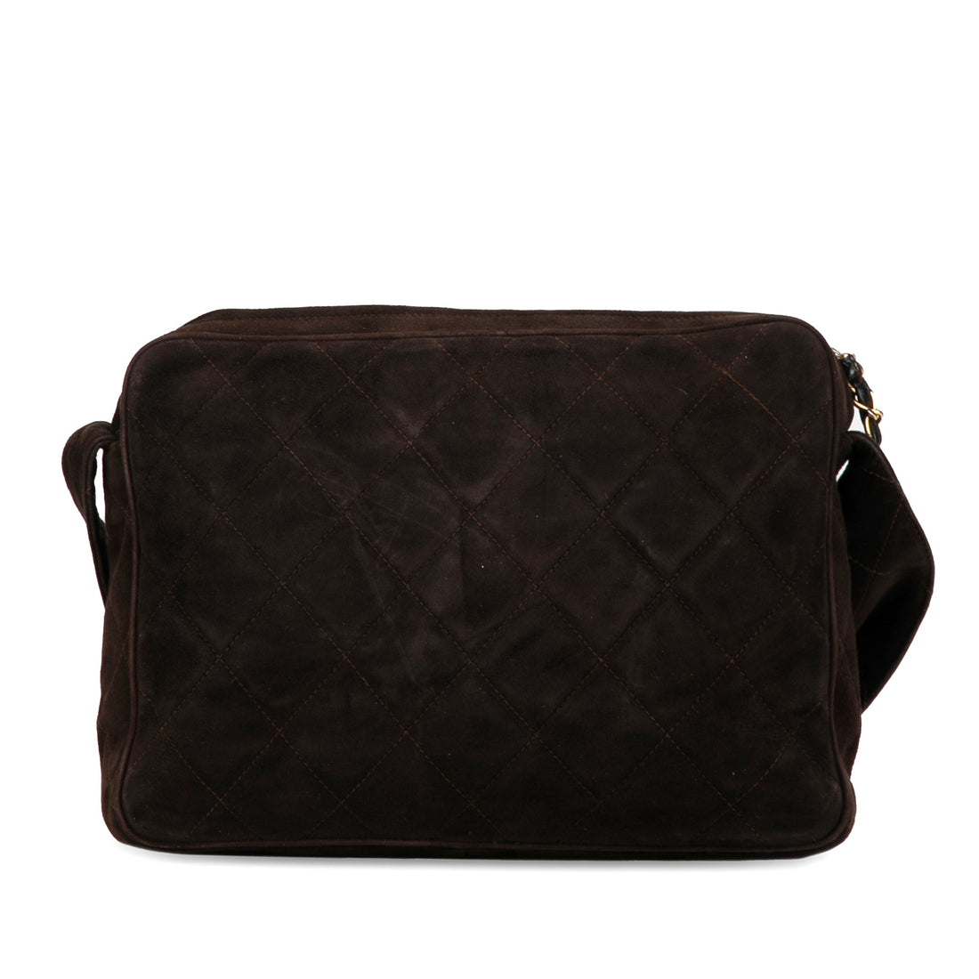 Chanel CC Quilted Suede Tassel Camera Bag