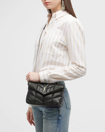 YSL Women Bag  Elegant Crossbody Design (Black/Grey)