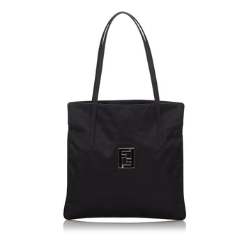 Fendi Black Nylon Fabric Tote Bag Italy