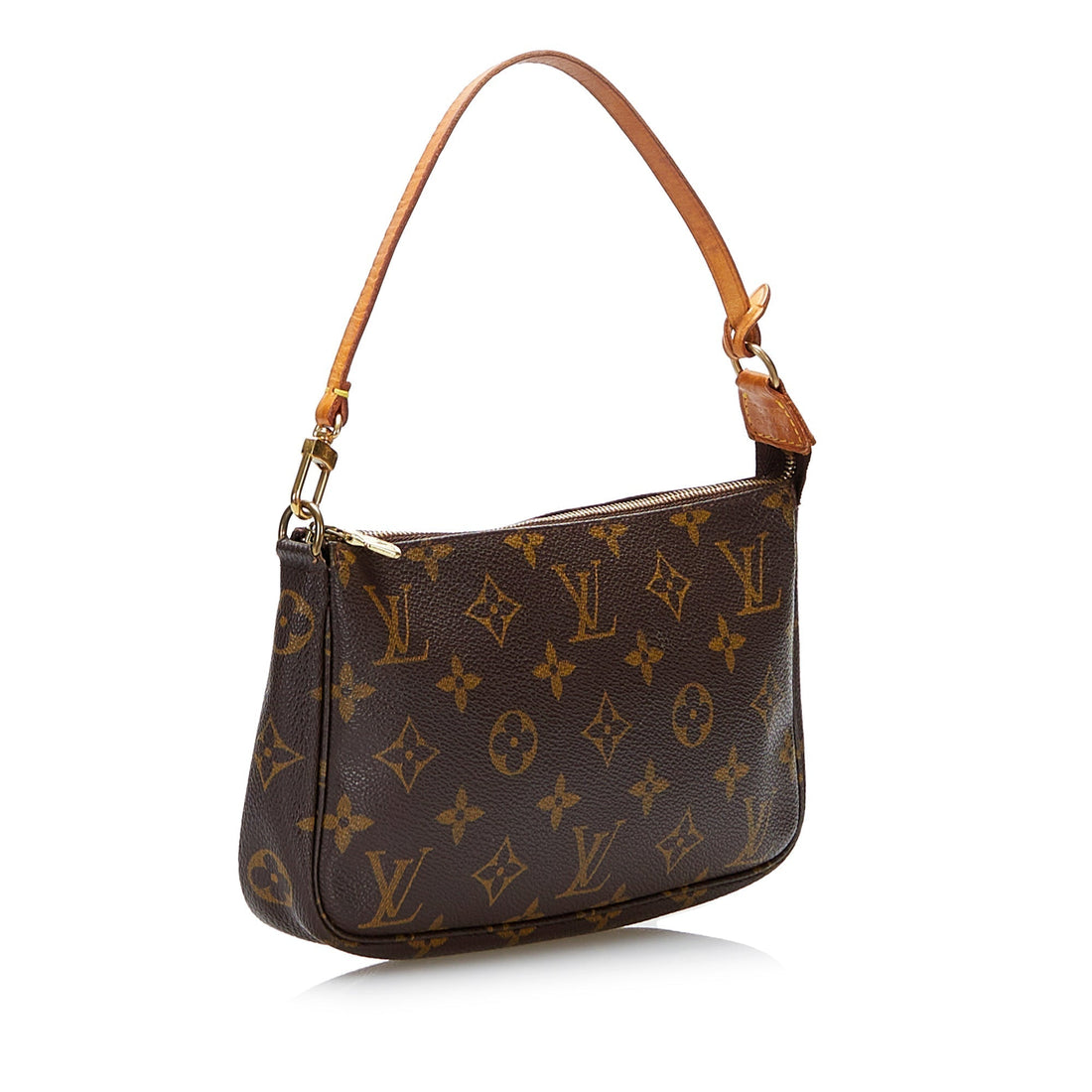 LOUIS VUITTON Monogram Pochette Accessoires Brown